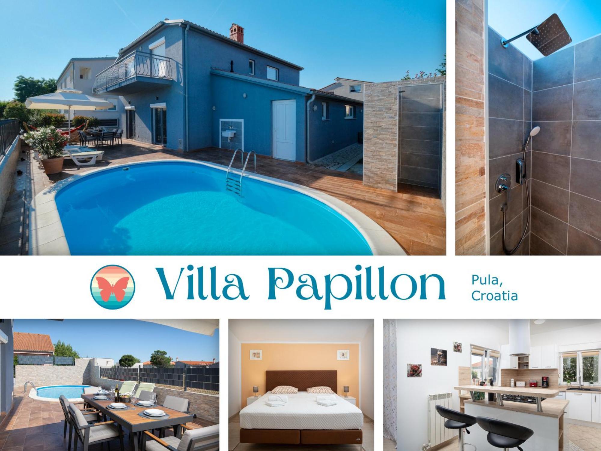 Villa Papillon - Top Ausgestattete Ferienoase Pula Luaran gambar